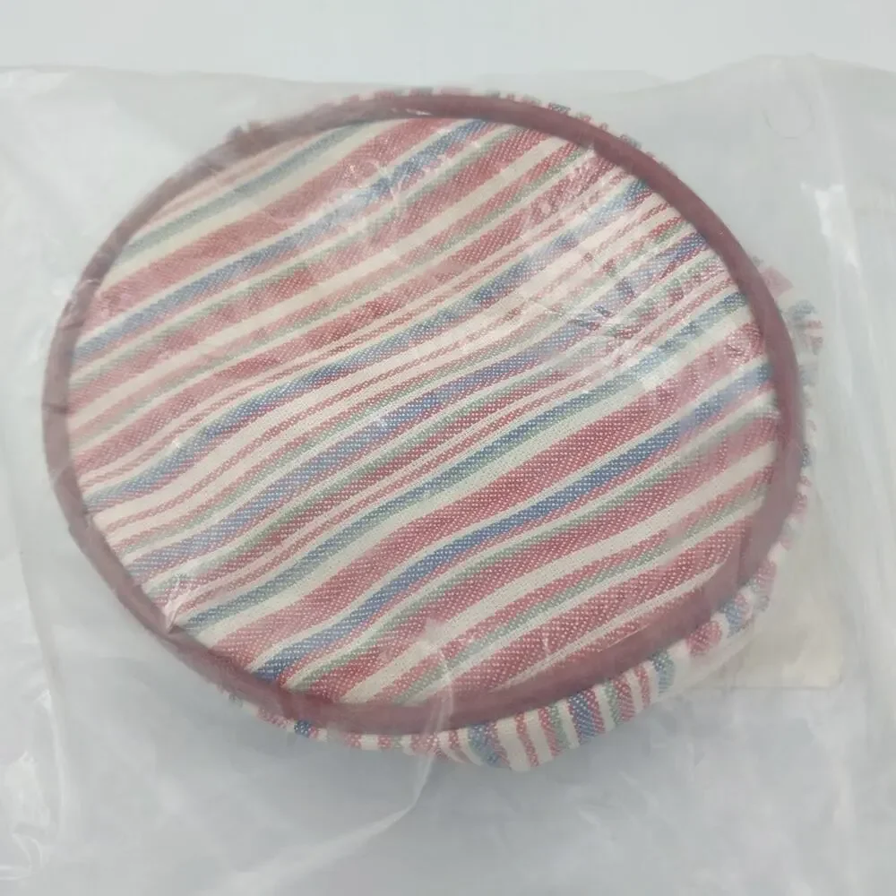 Longaberger Mom's Essentials‎ Zip Around Cosmetic Bag Market Stripe